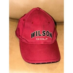 Wilson Golf Velocity Matters Red SM/MED Baseball Cap Hat Embroidered Stretch